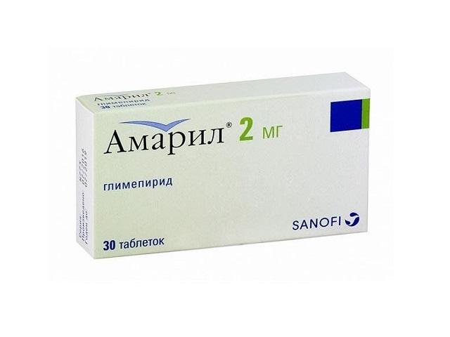 амарил 2мг. №30 таб. 4189