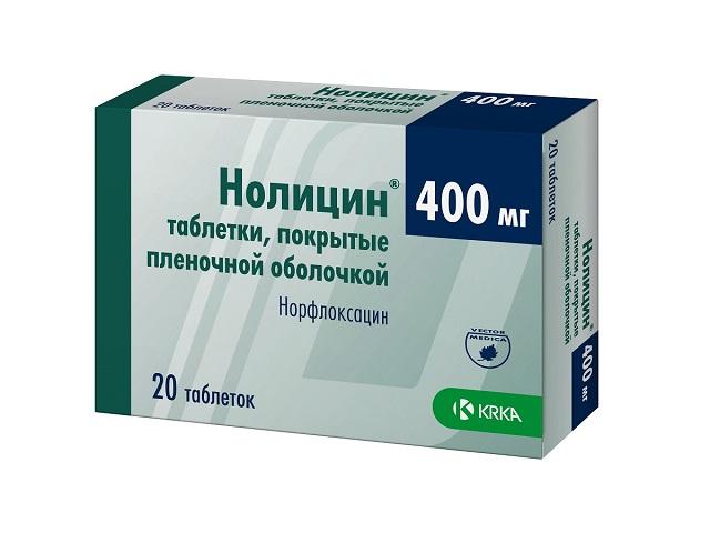 нолицин 400мг. №20 таб. /krka/ 2017