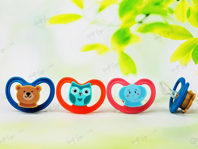 бусинка пустышка силик. животные с прикусом 0-6мес. /арт.425/