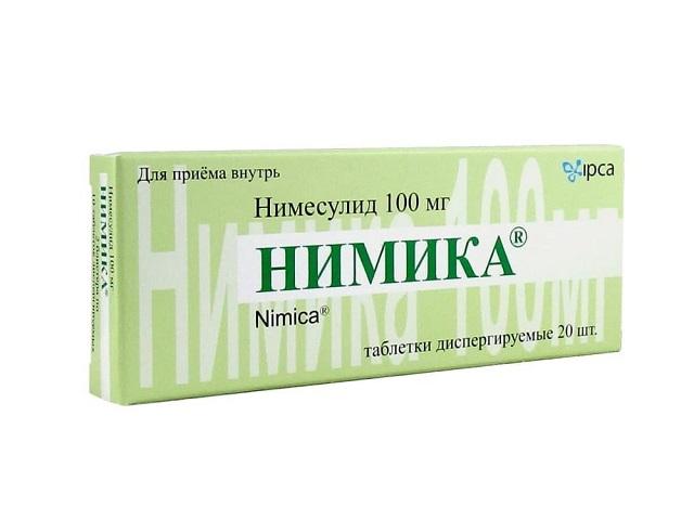 нимика 100мг. №20 таб. 4505