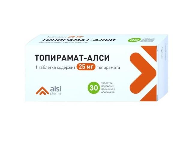 топирамат 25мг. №30 таб. п/о