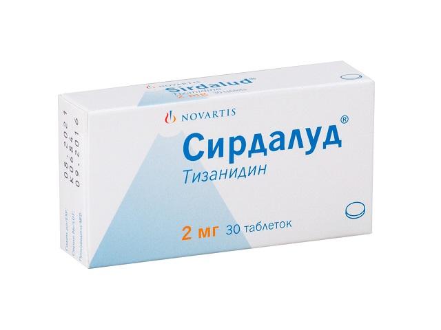 сирдалуд 2мг. №30 таб. 0524
