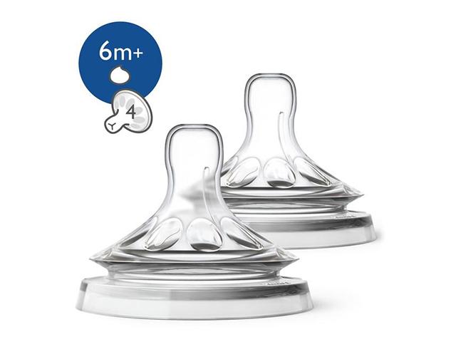 авент соска натурал д/густых жидкостей силик. №2 /арт.80560/656/27/ [avent]