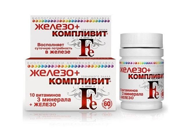 компливит железо №60 таб. п/о