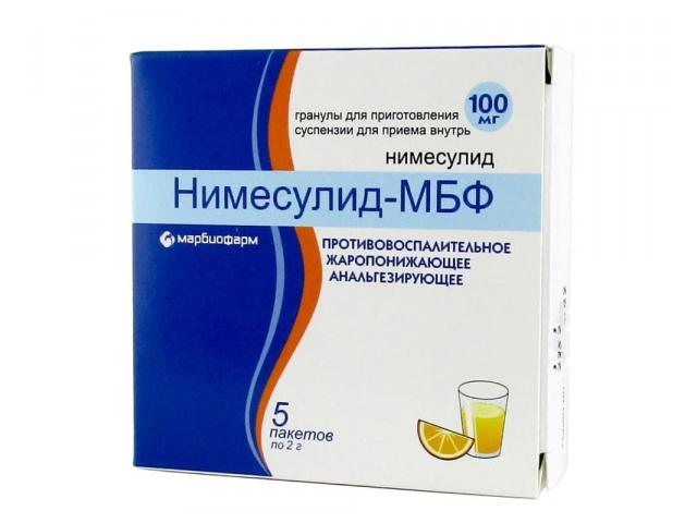 нимесулид-мбф 100мг. №5 гран. д/сусп. 5729