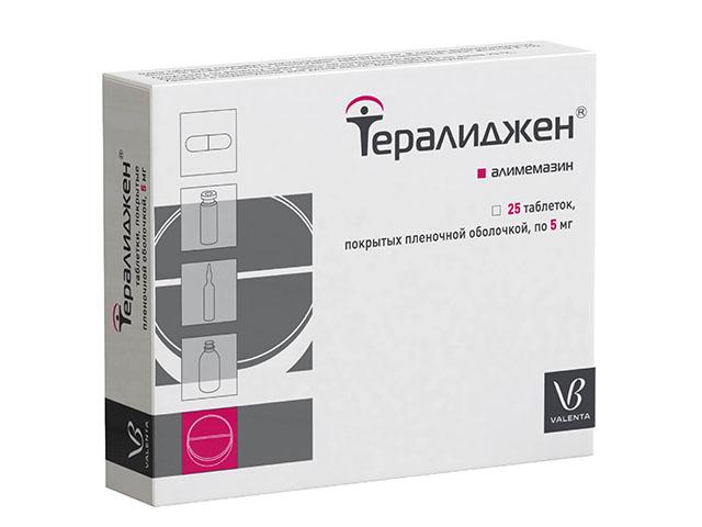 тералиджен валента 5мг. №25 таб. 3841