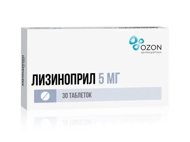лизиноприл 5мг. №30 таб. /озон/ 3138