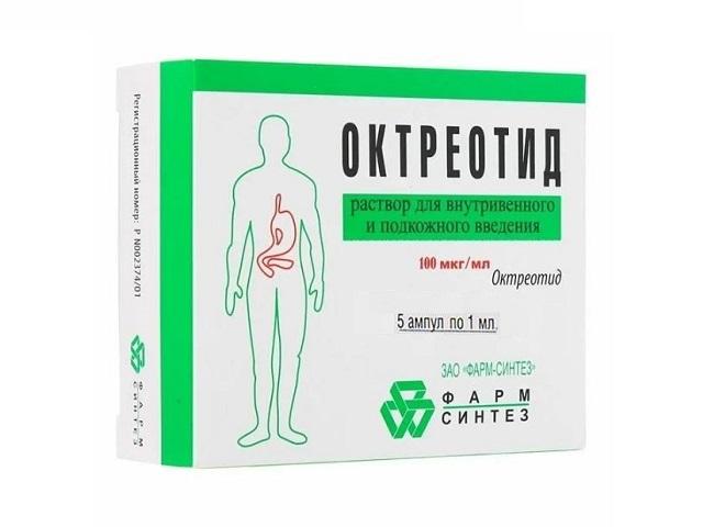 октреотид 0,01% 1мл. №5 р-р д/в/в, п/к амп. /фарм-синтез/деко/ 0053