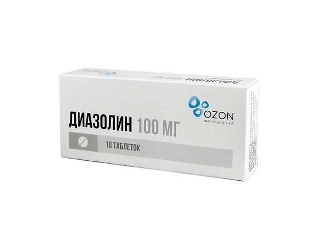 диазолин 100мг. №10 таб. /озон/ 1147