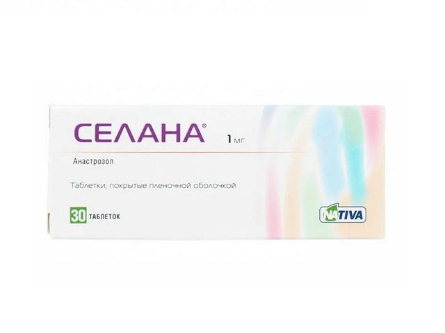 селана 1мг. №30 таб. п/о /фармстандарт/