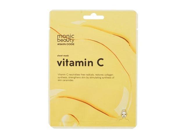 monic beauty skin code тканевая маска для лица витамин с 25мл