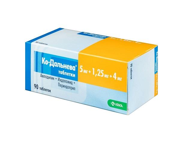ко-дальнева 5мг+1,25мг.+4мг. №90 таб. 2338
