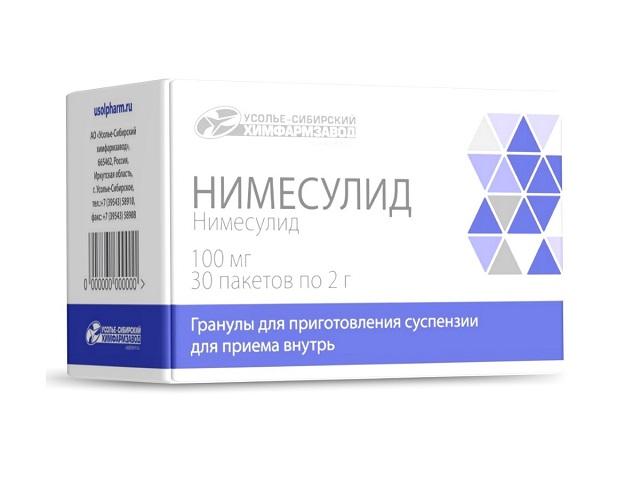 нимесулид гран д/приг сусп 100мг №30 пак /усолье/