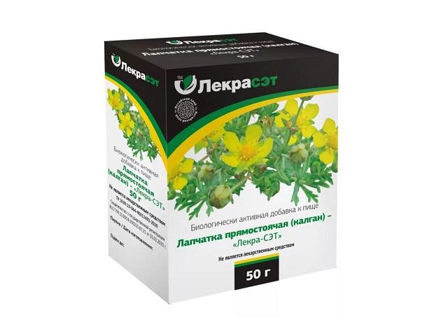 лапчатка прямостоячая калган 50г./лекра-сэт/