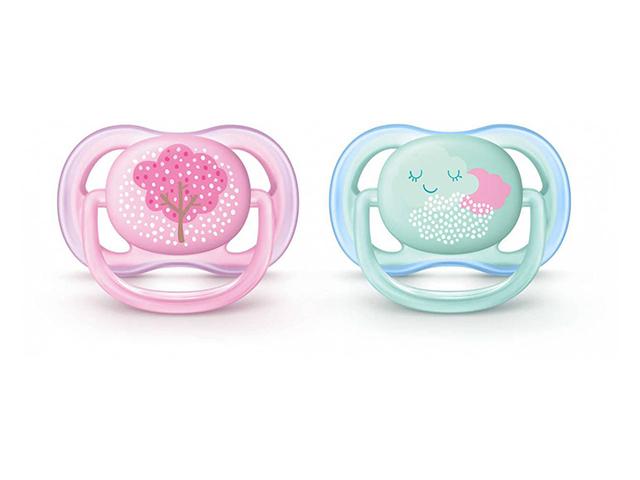 авент пустышка ультра аир ортодонт. силик. 0-6 мес. д/дев. №2 /арт.343/20/ [avent]