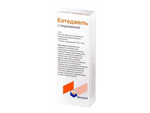 катеджель с лидокаином 12,5г. гель шприц 1821