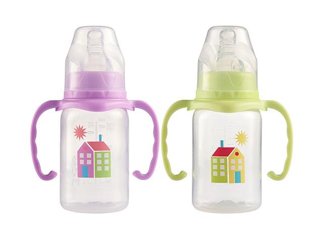 пома бутылочка 140мл. с ручками медл. поток /арт.3410/