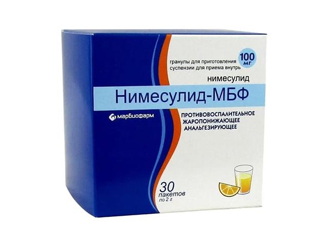 нимесулид-мбф 100мг. №30 гран. д/сусп. 5750