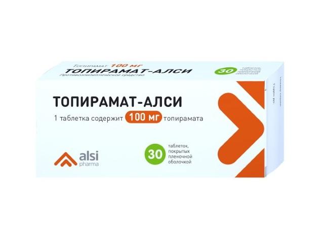 топирамат 100мг. №30 таб. п/о
