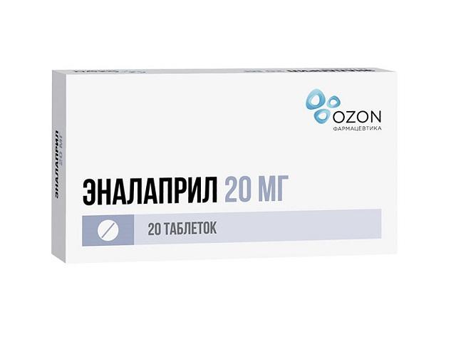 эналаприл 20мг. №20 таб. /озон/ 3056