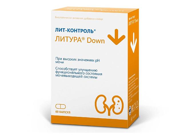 лит-контроль литура down капс 832мг №60