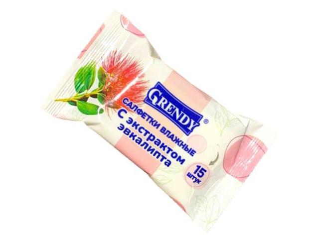 grendy влажные салфетки освеж с экстр эвкалипта №15 14410 73969