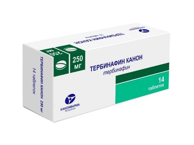 тербинафин 250мг. №14 таб. /канонфарма/ 4644