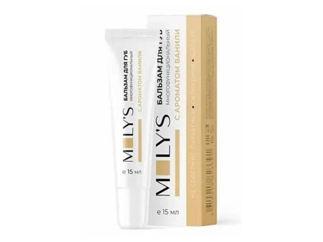 моли'с многофункциональный бальзам д/губ ваниль 15мл (moly's)