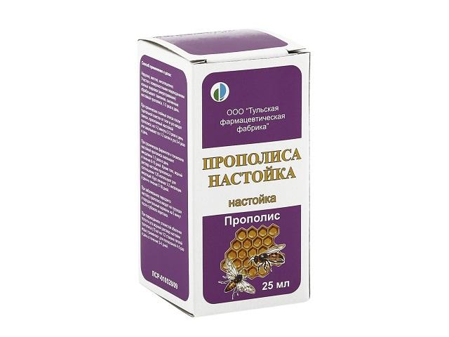 прополиса настойка 25мл. и/у /тульская фф/ 2474