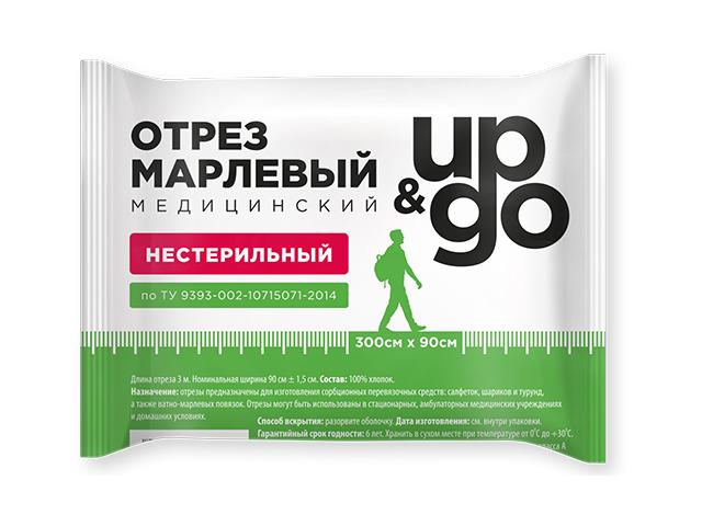 up&go отрез марлевый медицинский нестерильный гост 3м*90см навтекс