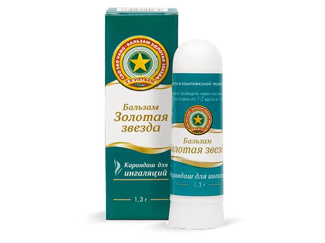 золотая звезда бальзам карандаш д/ингал. 1,3г.