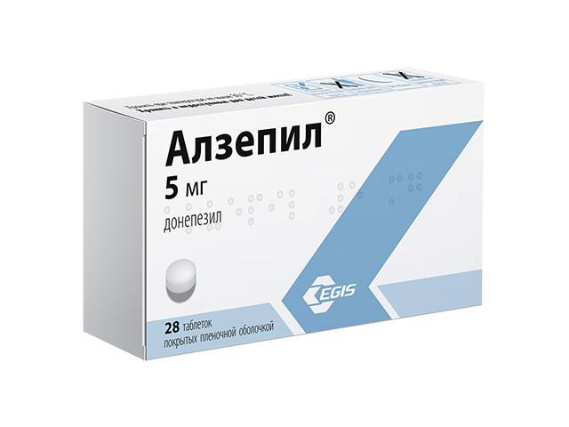 алзепил 5мг. №28 таб. п/о 2181