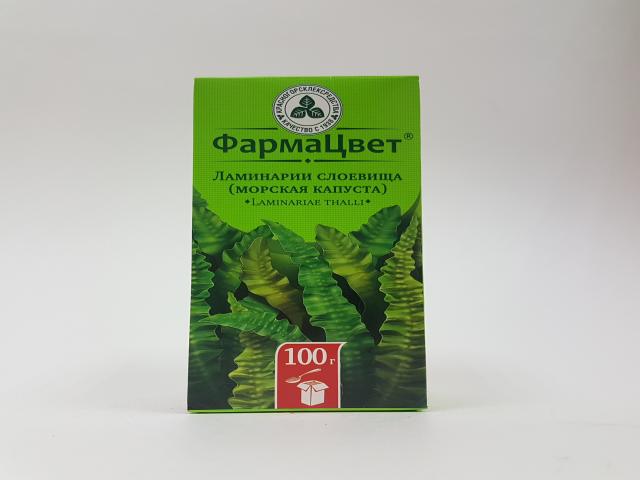 ламинарии слоевища (морская капуста) 100г. /красногорск/