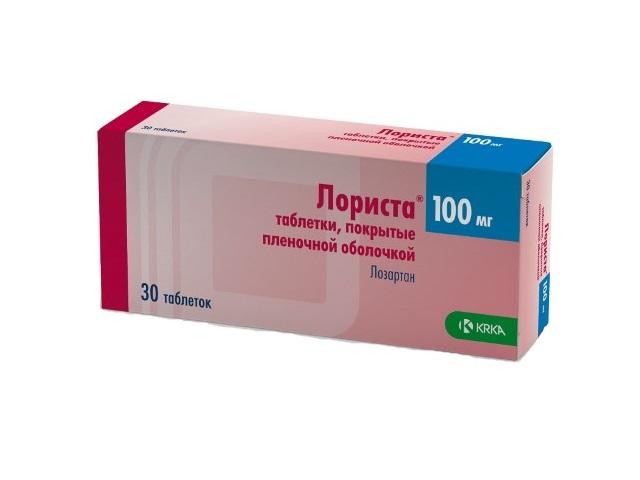 лориста 100мг. №30 таб. п/о /krka/ 2215