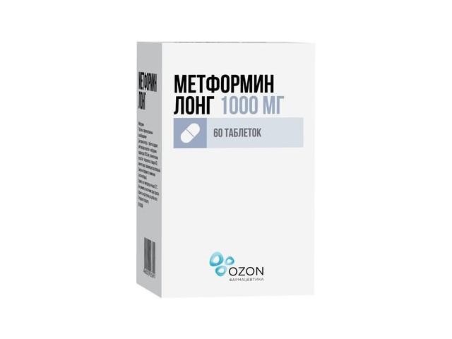 метформин лонг 1000мг. №60 таб. п/п/о /озон/ 3691