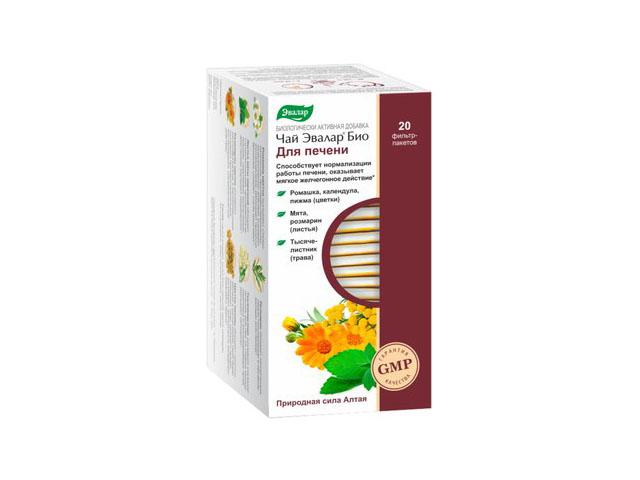 чай био д/печени 1,5г. №20 пак. /эвалар/ (бад)
