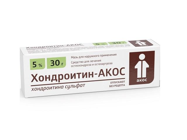 хондроитин-акос 5% 30г. мазь 5716