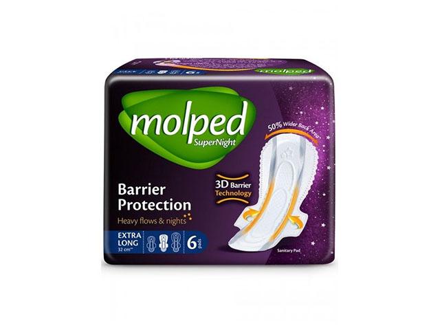 molped super night прокладки extra long 6шт (32см)