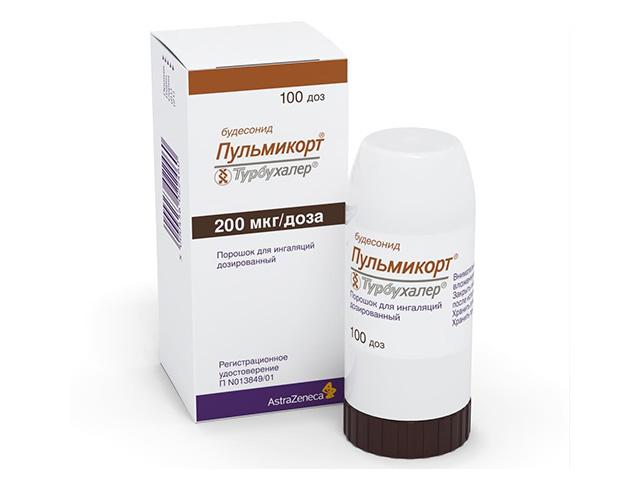 пульмикорт турбухалер 200мкг/доза 100доз пор. д/ингал. 2460