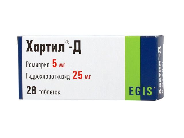 хартил-д 5мг+25мг. №28 таб.