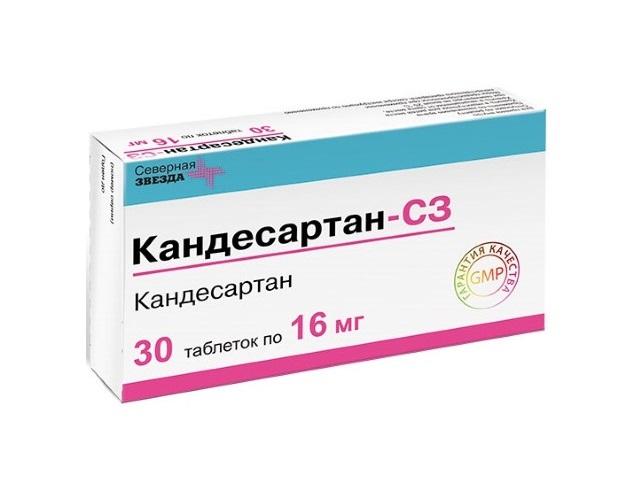 кандесартан-сз 16мг. №30 таб. 7383
