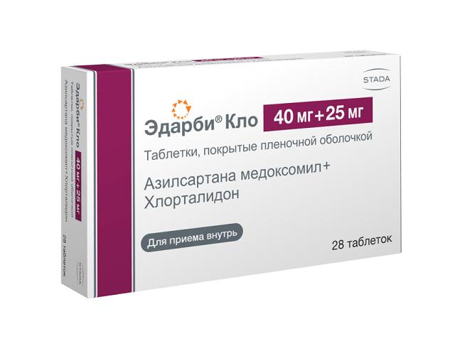 эдарби кло 40мг.+25мг. №28 таб. 1304