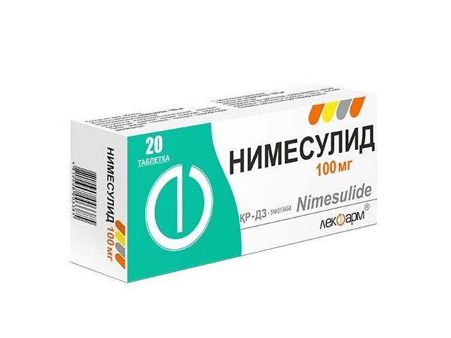 нимесулид 100мг. №20 таб. /лекфарм/ 3385