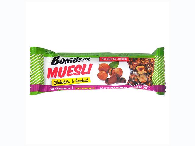 *bombbar батончик мюсли неглазированный мультизлаковый "фундук" 45гр. 4680046721426