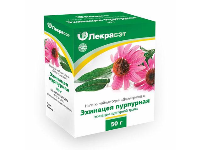 эхинацея пурпурной трава 50г. (бад) чайн.напиток /лекра-сэт/
