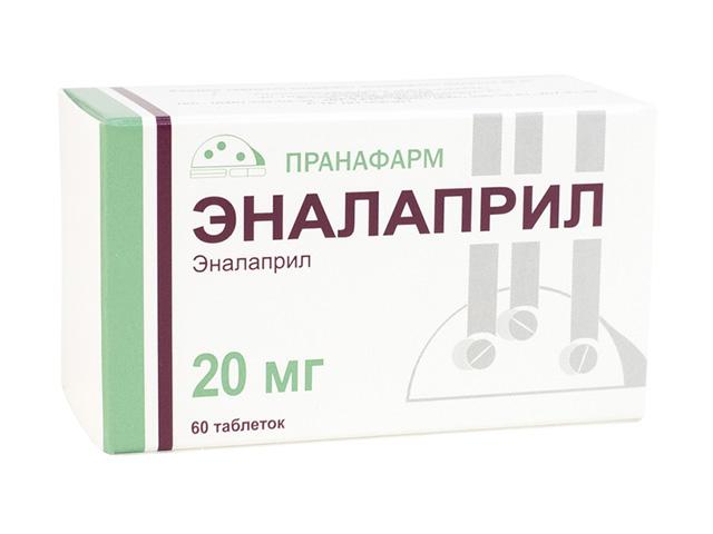 эналаприл 20мг n60 табл /пранафарм/