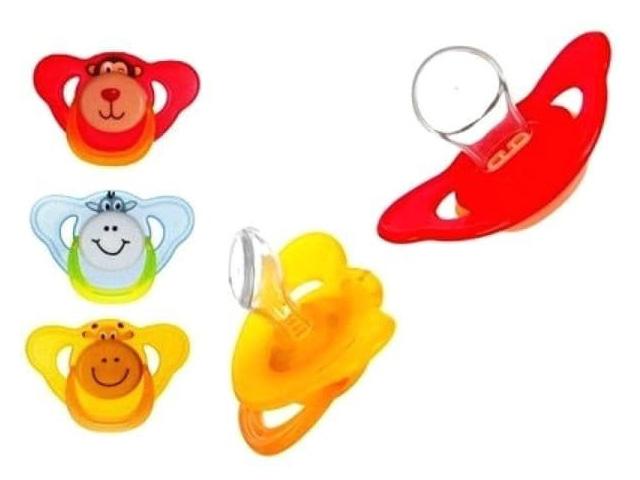бусинка пустышка веселые зверушки 3-6мес. /арт.б409/