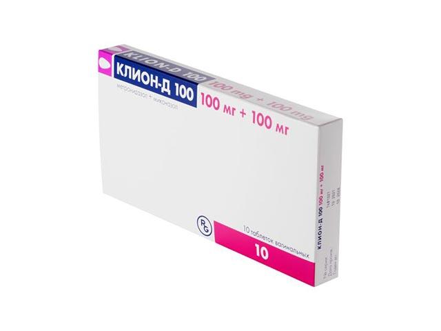 клион-д 100+100мг. №10 таб. ваг. /гедеон рихтер/