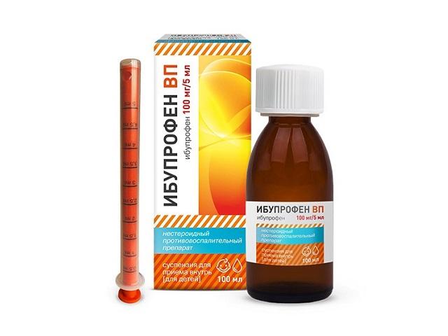 ибупрофен вп сусп. д/приема внутрь д/детей 100мг/5мл фл. 100мл №1