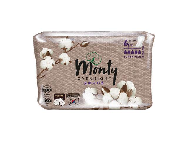 monty прокладки overnight (350мм) 6шт м-106 (580163)